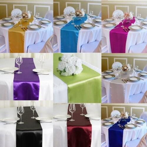 Satin Table Runner Wedding Table Runners Reception Banquet Decoration
