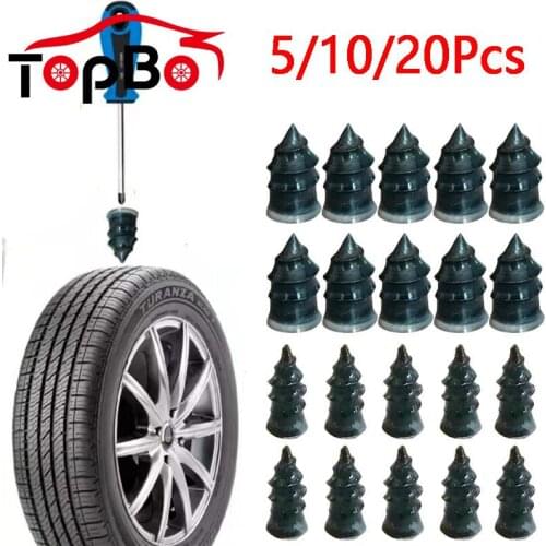 Car Truck Motorcycle Tubeless Tire Puncture Repair Tubeless Rubber Nails Glue Free Rubber Vacuum Tyre Repair Nail
