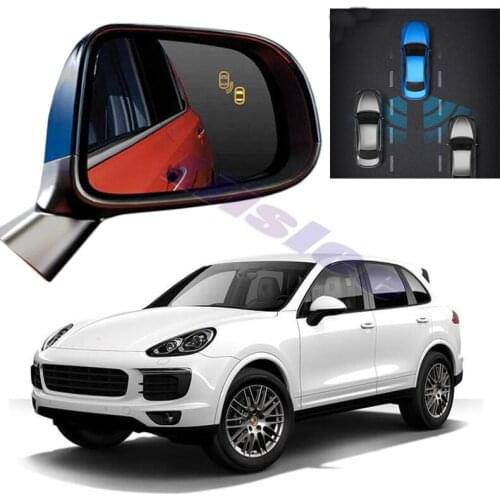 Car BSM BSD BSA Radar Warning System Safety Driving Alert Mirror Detection Sensor For Porsche Cayenne 92A E2 2011~2017
