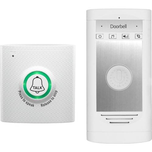 Top Deals 2.4G Wireless Intercom Doorbell Voice 2-Way Intercom Doorbell For Home Security Access Control System Intercom Doorbel