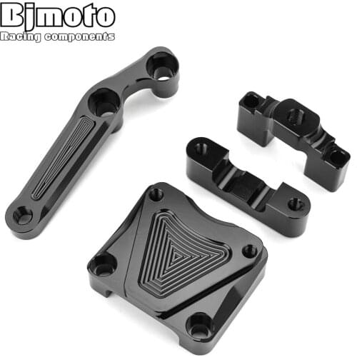 Bjmoto Ninja 300 EX 300 CNC Adjust Steering Damper Stabillizer Bracket Kit Set Mount For Kawasaki EX300 NINJA300 2013-2016
