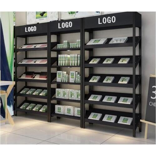 Boutique shelf container display shelf beauty cosmetics display cabinet warehousing products display shelf shoes rack bag displa