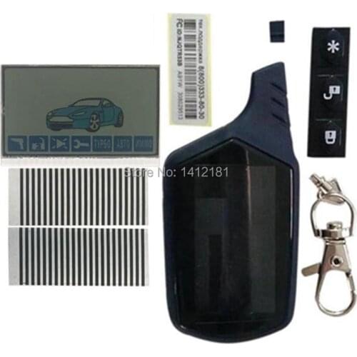 A61 lcd display + Zebra Paper + LCD keychain body Case For Russian Starline A61 lcd remote Control two way Car Alarm System