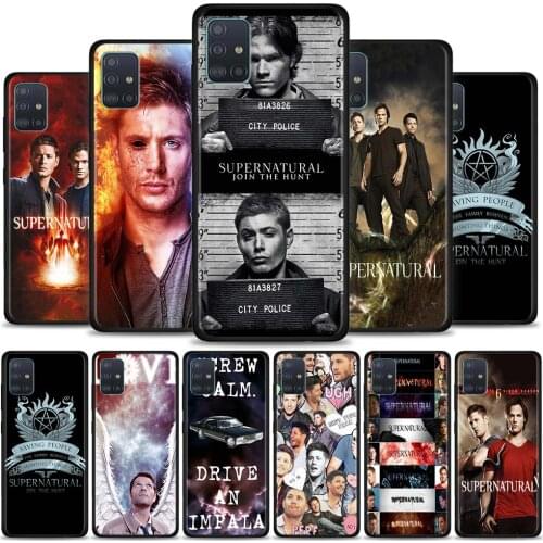 Phone Case for Samsung Galaxy S20 FE S21 Ultra 5G S8 S9 S10 S20 Plus S10e Silicone Soft Matte Cover Coque Supernatural tv show