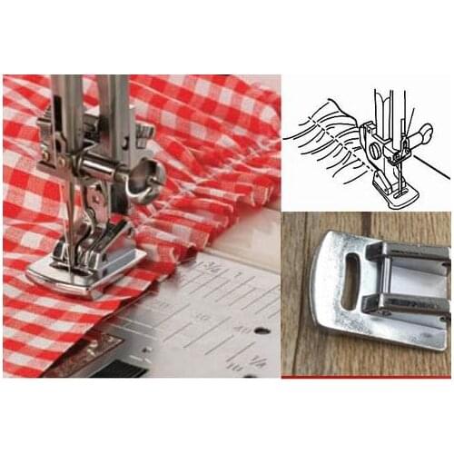 Domestic Sewing Machine Parts Presser Foot #21009 Double Gathering Foot snap on foot