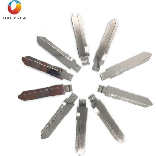 HKCYSEA 10 pcs/lot Metal Blank Uncut Flip KD Remote Key Blade Type #10 for Suzuki Alto