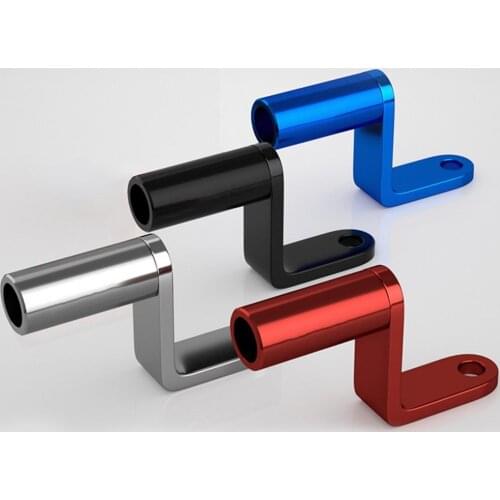 Rearview Mirror Extender Bracket Premium Aluminum alloy USB Charger Cell Phone Support Motorcycle Rearview Mirror Clamp Bar
