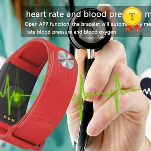 2018 Best selling Wholesale product blood pressure Bluetooth 4.0 health bracelet smart bracelet smartband with HR and BP monitor