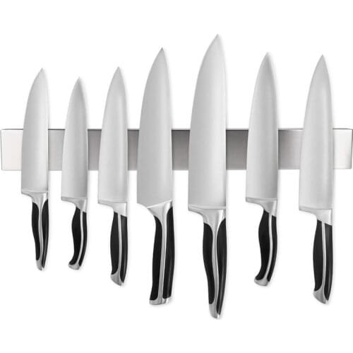 Stainless Steel Magnetic Knife Bar with Multipurpose Use as Knife Holder, Kitchen Utensil Holder, Tool Holder, Home Organizer