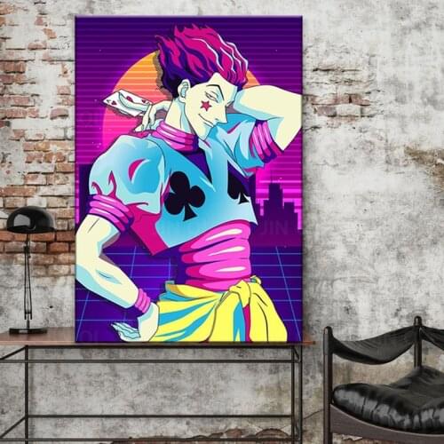 HD Prints Modular Hisoka Morow Pictures Home Decoration Wall Art Anime Character Canvas Painting For Modern Bedroom Poster Frame