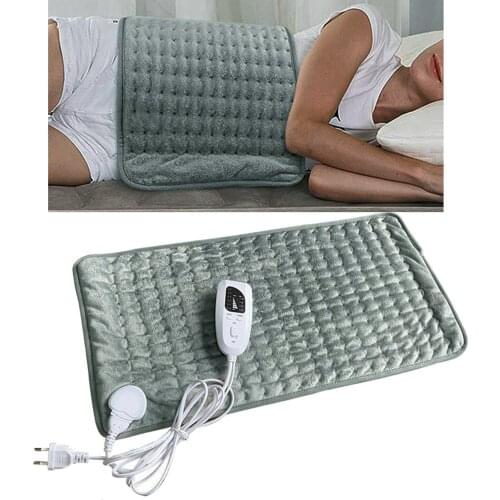 Washable Therapeutic Electric Heat Pad Mat Stomach Waist Back Pain Relief