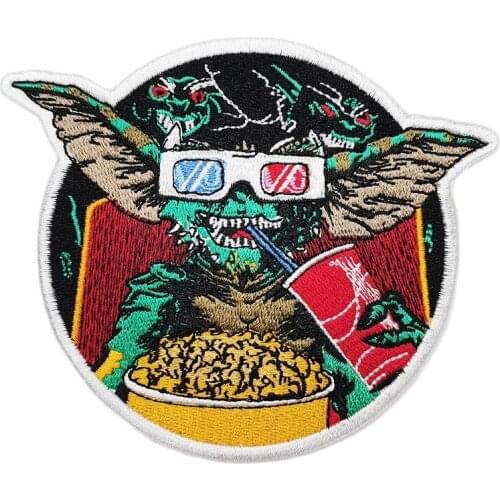 Alien UFO Patches Embroidered Iron on or Sew on for Clothes Cool Punk Applique Fashion Biker Jackets Custom DIY Clothing Sticker
