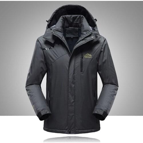 2021 New Winter Fasion Men Jacket Windbreaker Casual Plus Velvet Thicke Warm Fleece Outdoor Clothes Large Size M-5XL Trench Coat