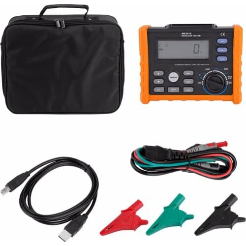 PEAKMETER Leakage Switch Tester MS5910 Digital Resistance Meter RCD Loop Resistance Tester Multimeter Electrical Repairing Tools