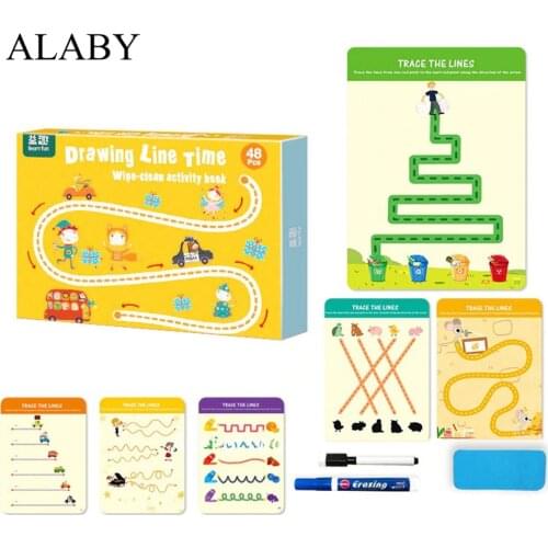 Montessori Baby Drawing Tablet Color Shape Toddler Pen Control Training Drawing Set Early Learning Educational Toys For Children