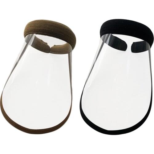 Beach Sun Hat Anti-UV Protection Summer Sun Hat Sports Sun Hat Transparent Empty Top Plastic PVC Sunscreen Hat Caps