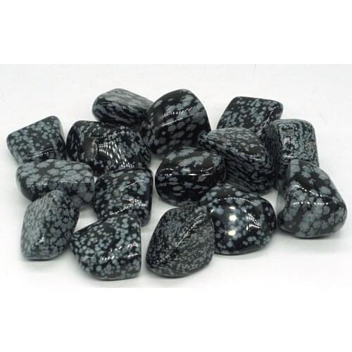 Snowflake Obsidian Stone Irregular Polished Natural Rock Quartz Chakra Healing Decor Minerals Collection