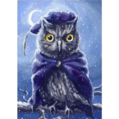 Brand new 5D Diy Owl Diamond Painting Cross Stitch Diamond Embroidery Rhinestone Cross Stitch Home Decoration Painting
