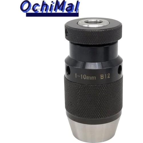 1pcs b10 b12 b16 b18 chuck keyless drill chuck 1-13 3/8-24UNF 1/2 20UNF for CNC drilling machine