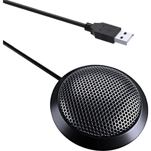 USB Omni-directional Condenser Microphone Mic for Meeting Business Conference Computer Desktop Laptop PC Voice Chat Video Game