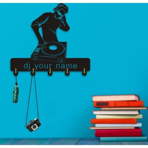 Clothes Coat Rack Hook DJ Your Name Door Wall Hook Hanger Customize Handbag Bathroom Kitchen Toilet Keys Holder Decor