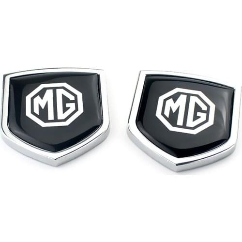 1 Pair Exterior Accessories for MG Logo Auto Rear Side Stickers Metal Car Body Emblem for MG3 ZR ZS ES HS EZS 5 6 TF Car Styling