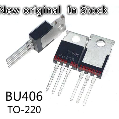 10pcs/lot BU406 7A 200V Low Frequency High Power Transistor / NPN TO-220