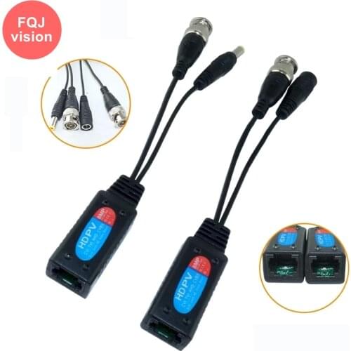 5Pairs/Lot HD AHD Surveillance Camera Video Balun BNC DC to RJ45 Converter Transmitter for HD 5MP 8MP AHD TVI CVI CVBS Camera