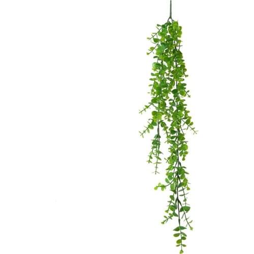 Weddings Fake Vine Hotel Office Green Plastic Artificial Hanging Plants