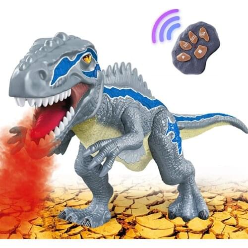Dinosaur Toys Spray Electric Remote Control Tyrannosaurus Rex Walking Roar LED Light Animal Model Kids Games Children Gifts