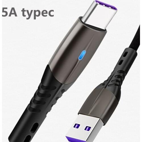 5A Fast Charging Type-C USB Type C Cable Micro USB Mobile Phone Android Charger Data Cord For Huawei P40 Mate 30 Xiaomi Redmi