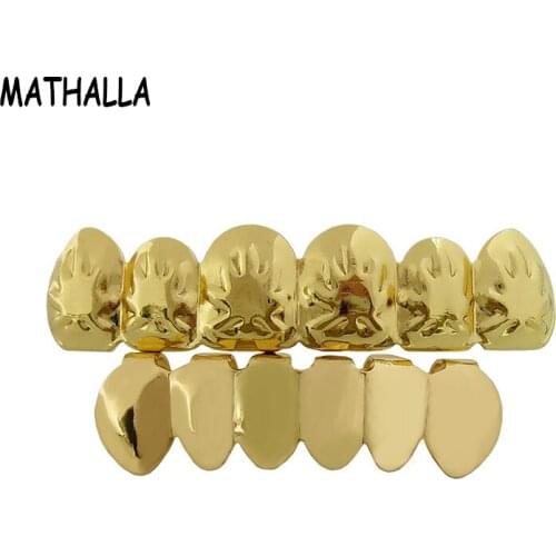 MATHALLA Hot Style Maple Teeth Grillz gold Hip-hop Grillz Decoration Accessories Manufacturers Direct Sales Grills