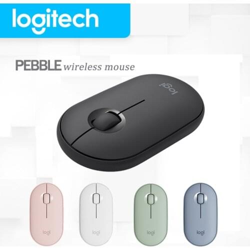 Logitech PEBBLE Wireless Mouse Silent Thin&Light Portable Modern Mouse with 1000DPI for Windows 10 8 7 MacOS Multi-Color Mice