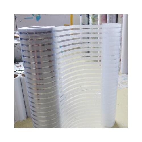 Office cellophane window sticker matte striped glass film sliding door shower room waist line glass sticker