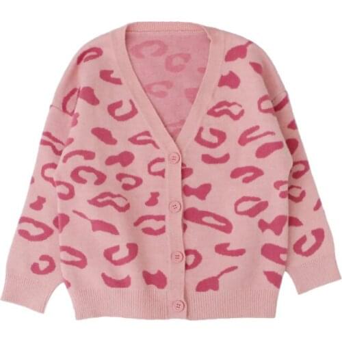 2021 Autumn Parent-Child Outfit Print Long Sleeve Cardigans Mother And Daughter Open Stitch Cardigans Clothes Winter Clothes