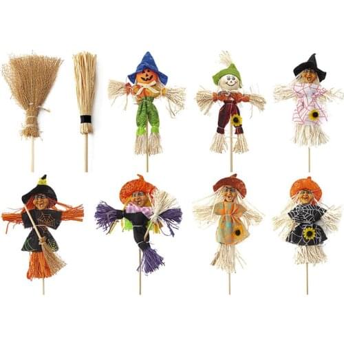 15.75*4.33in Fall Cute Harvest Scarecrow Cute Halloween Pumpkin Decor