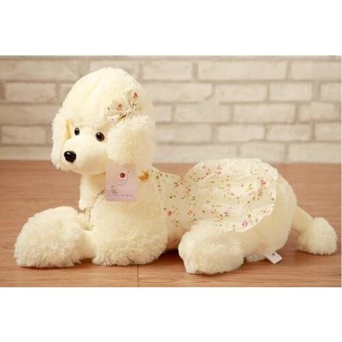 About 30cm toy poodle plush toy shepherd dog skirt poodle soft doll birthday gift w2409