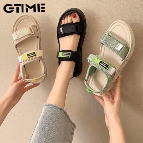 Platform Sandals Women Sandals 2021 Summer Adjustable Chunky High Heels Female Wedges Shoes for Women #SJPAE-171