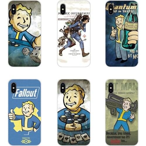 Silicone Phone Case For Xiaomi Mi4 Mi5 Mi5S Mi6 Mi A1 A2 5X 6X 8 9 Lite SE Pro Mi Max Mix 2 3 2S Black Isle Studios game Fallout