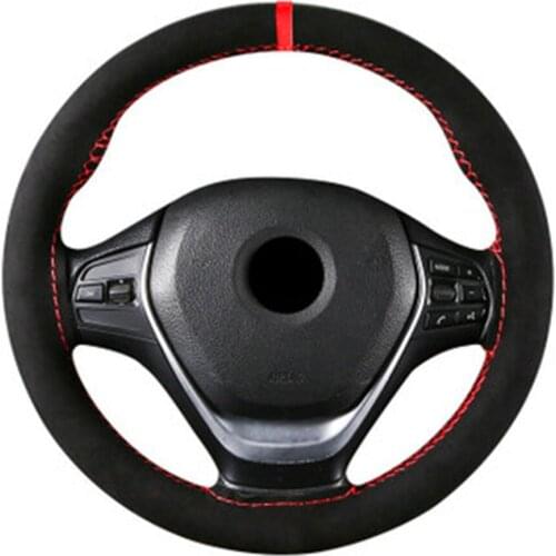 Sport leather Steering Wheel Cover Leather Normal standard Frosted Sport Standard Universal 38cm