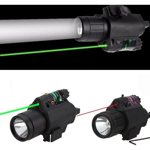 Tactical Flashlight Laser Sight LED M6Hanging red and green tactical laser flashlight gun accessories paintball equipment