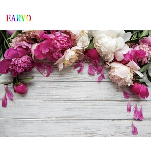 EARVO Valentines Day party flowers theme background photography studio wedding photography background Toile de fond