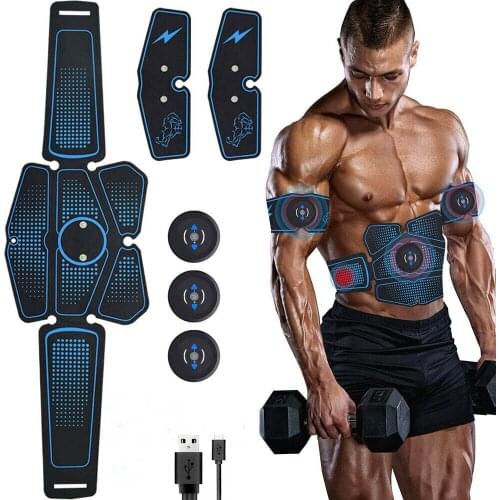 EMS Abdominal Muscle Fitness device fat reducing massager multi-function body slacker abdominal toner abdominal muscle patch