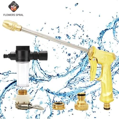 High Pressure Power Washer Tool Drip Irrigation Water Gun Gardening Gun Hose Nozzle Lawn Sprinkler Watering Spray Car Washing