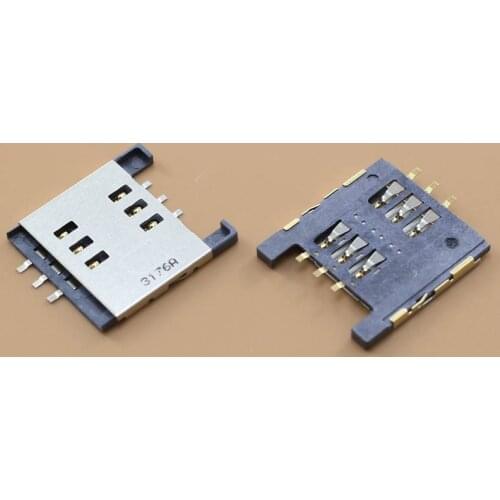 YuXi Brand New for Blackberry torch 9800 9810 sim card connector reader holder tray socket contact Flex Cables