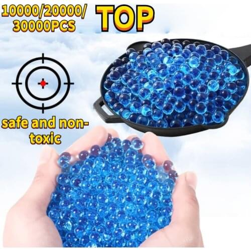 7-8MM Water Bullet Fun Toys for Boys BB AMW Submachine Gun Water Gun Bullet Safety Rifle Accessories Outdoor Puzzle Pistol Glock