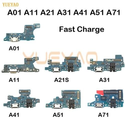 USB Charging Board Charger Port Dock Plug Connector Flex Cable For Samsung A01 A11 A21S A31 A41 A51 A71 Charging Board