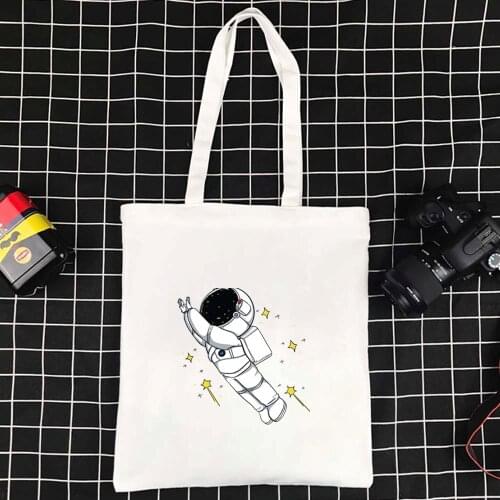 Supermarket Womens Bag Reusable Eco-friendly Canvas Bags Foldable Shoppers Ecobag High Capacity Handbags New Canvas Bag