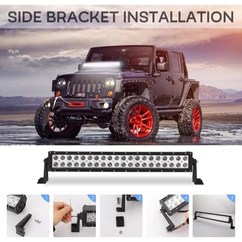 13'' 21'' inch 120w 200w Off Road LED Bar Spot Flood LED Light Bar/Work Light for Truck 4X4 UAZ 4WD Car Barra LED Driving Light