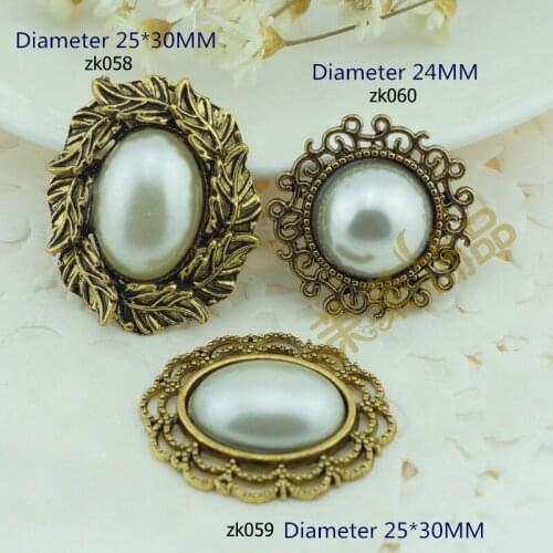 1621614 , 3 style can choose, Alloy Pearl Beads costume jewelry accessories material, bow ornament, DIY handmade materials